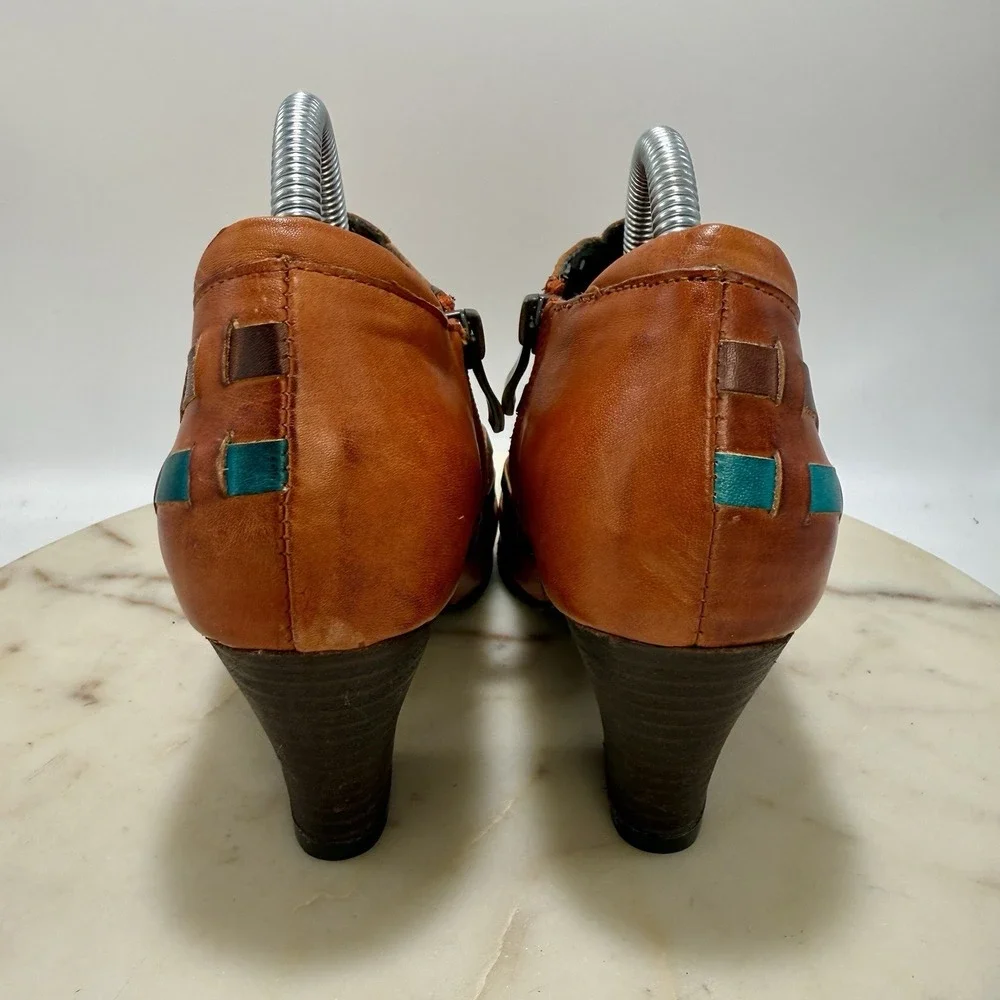 L'Artiste by Spring Step Womens Brilliance Dress Pump Leather Bootie Size 6.5 US